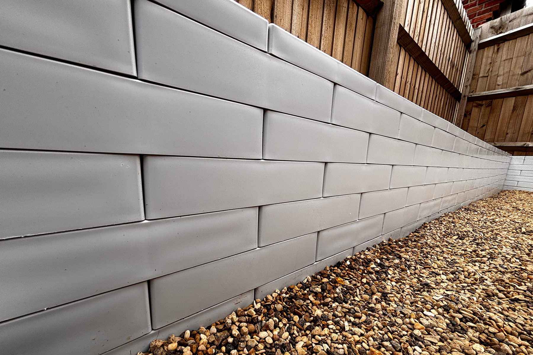 PolyBrick Blocs de Construction Modulaires - Mur en plastique recyclé