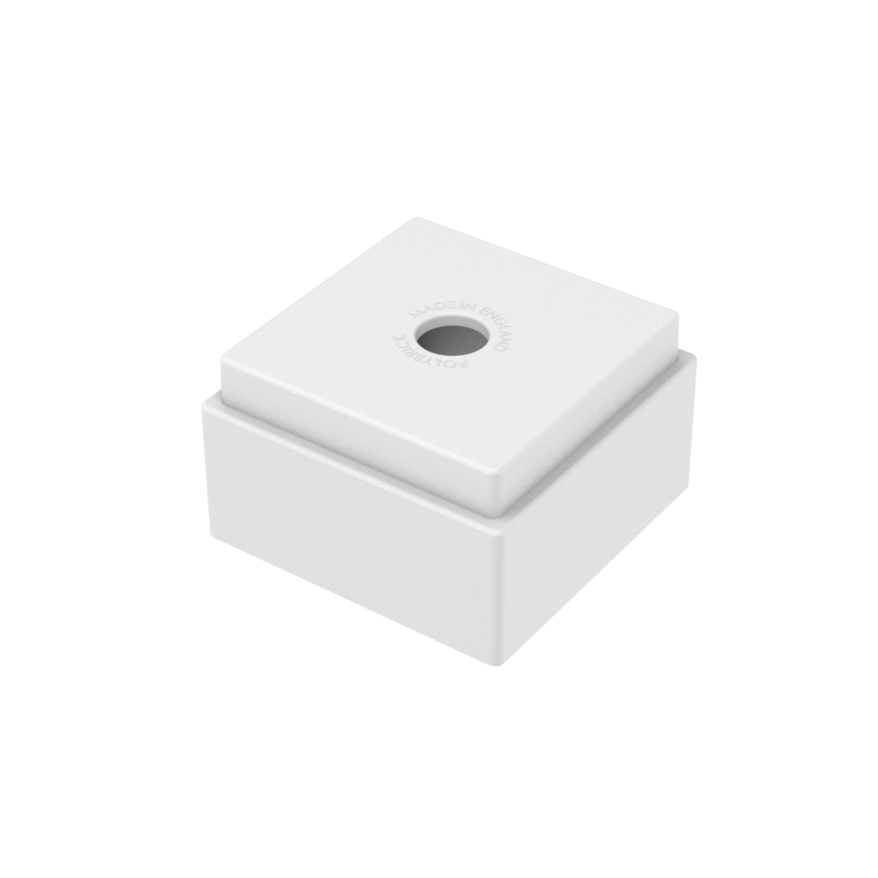 Bloc de construction PolyBrick individuel en plastique blanc